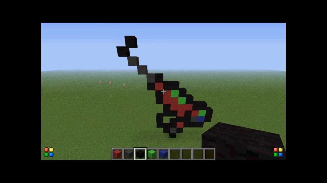 Lets Build Minecraft Black ops 2 Pixel Art Raygun