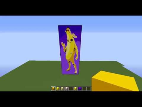 Minecraft Pixel Art Fortnite Banana Skin Peely