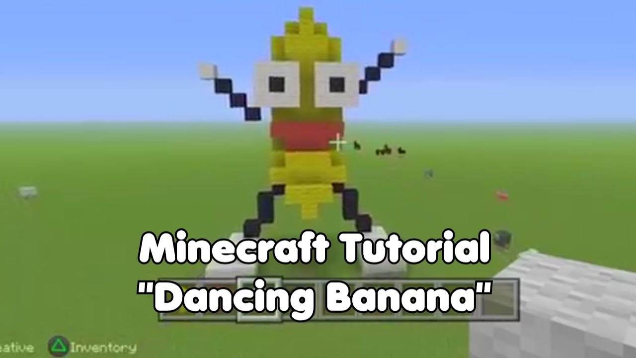 Minecraft Pixel Art Tutorial Dancing Banana