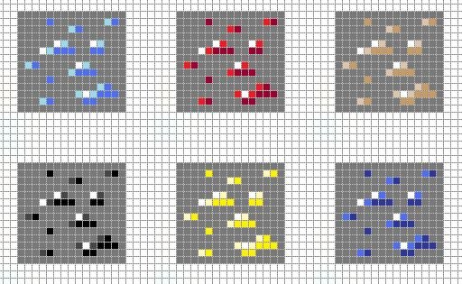 minecraft ores pixel art grid by hama girl d4dif7s