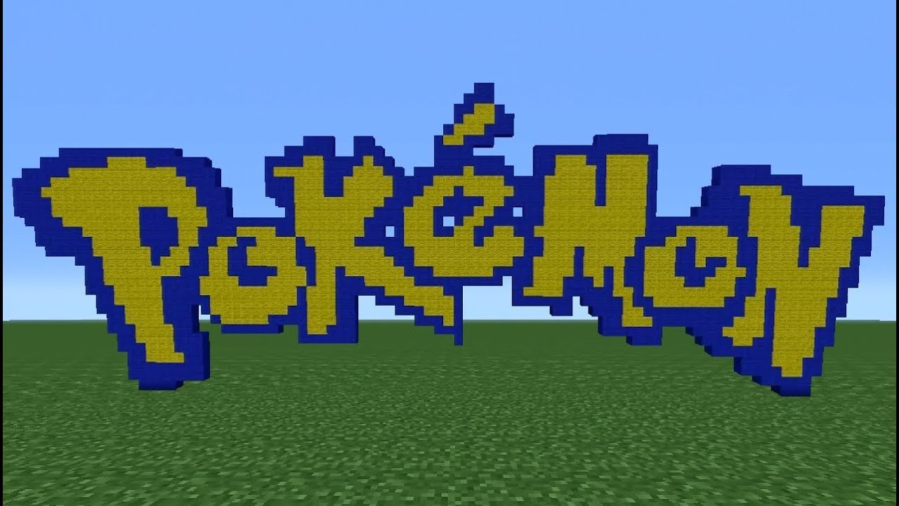 Minecraft Tutorial How To Make The Pokemon Logo