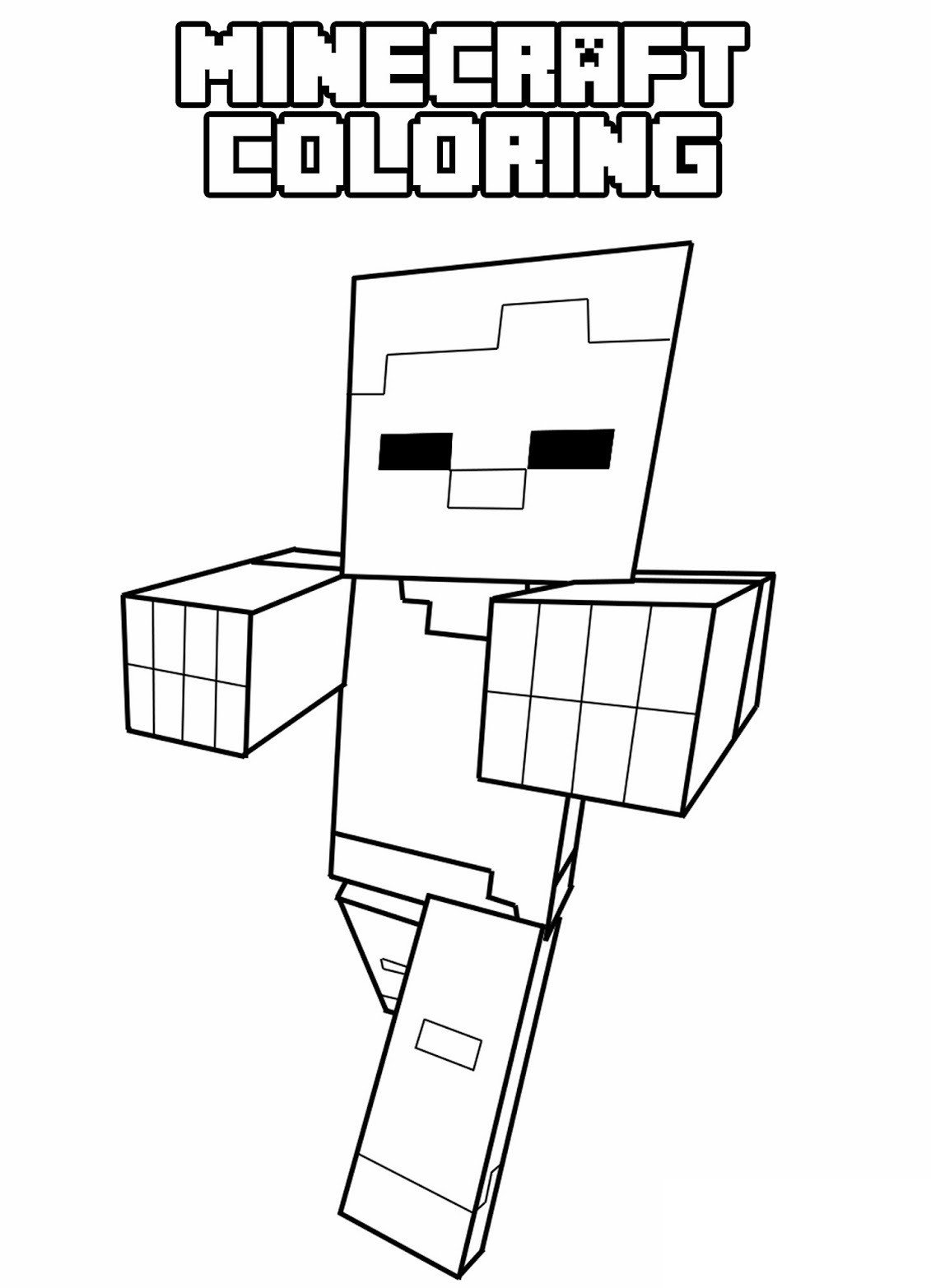 Minecraft Coloring Pages for Kids