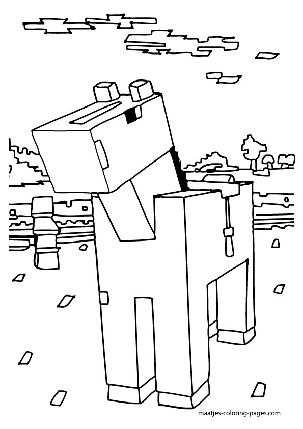 Stampylongnose Minecraft Coloring Crokky Coloring Pages