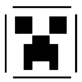 Minecraft Creeper Stencil