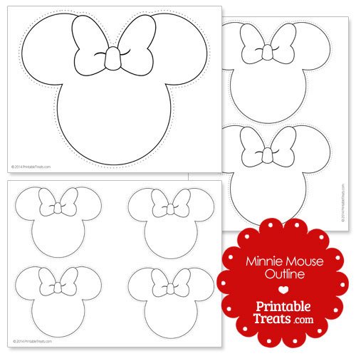 Free Minnie Mouse Outline Head Download Free Clip Art