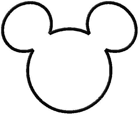 Mouse Minnie Outline Clipart Clipart Suggest