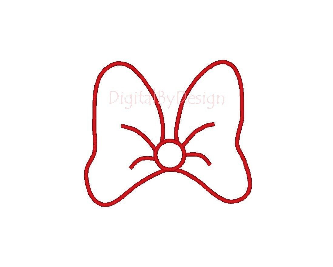 Minnie mouse bow stencil Disney