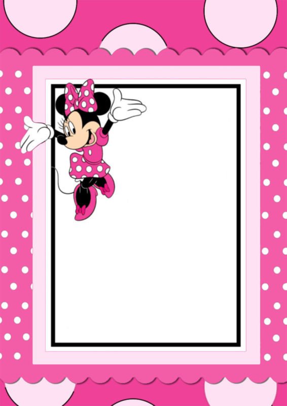 The largest collection of FREE Minnie Mouse Invitation