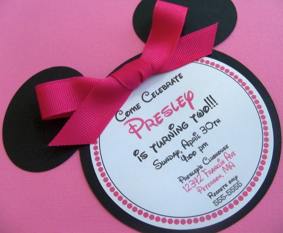 Minnie Mouse Birthday Invitations $30 For 12