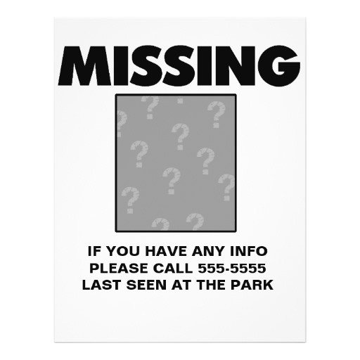 Customizable Missing Person Child Item Pet Flyer