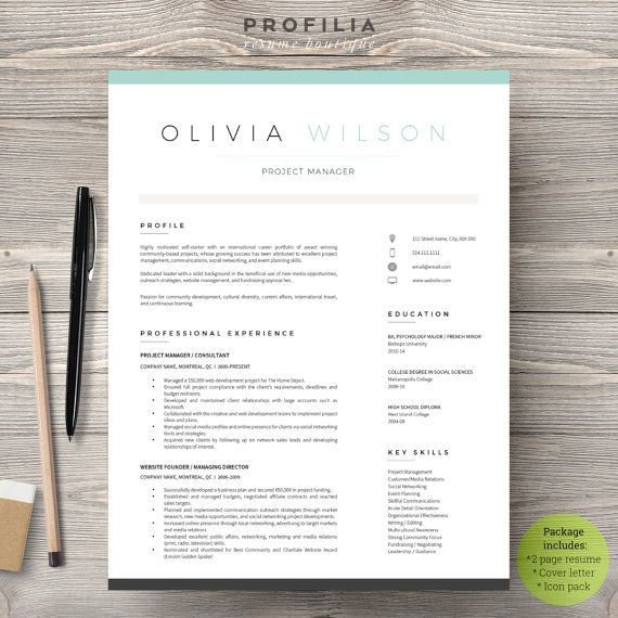 25 best ideas about Resume templates on Pinterest