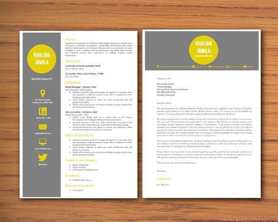 Modern Microsoft Word Resume and Cover Letter Template