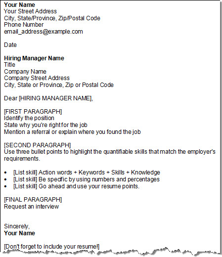 Get Your Cover Letter Template four for free Squawkfox