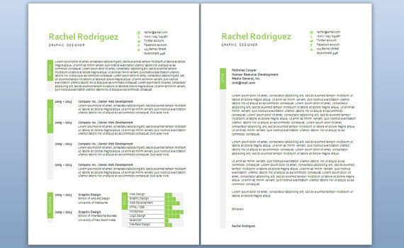 Modern Microsoft Word Resume and Cover Letter Template by