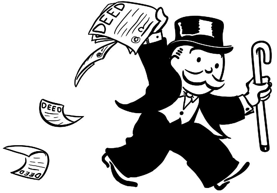 monopoly man clipart black and white Clipground