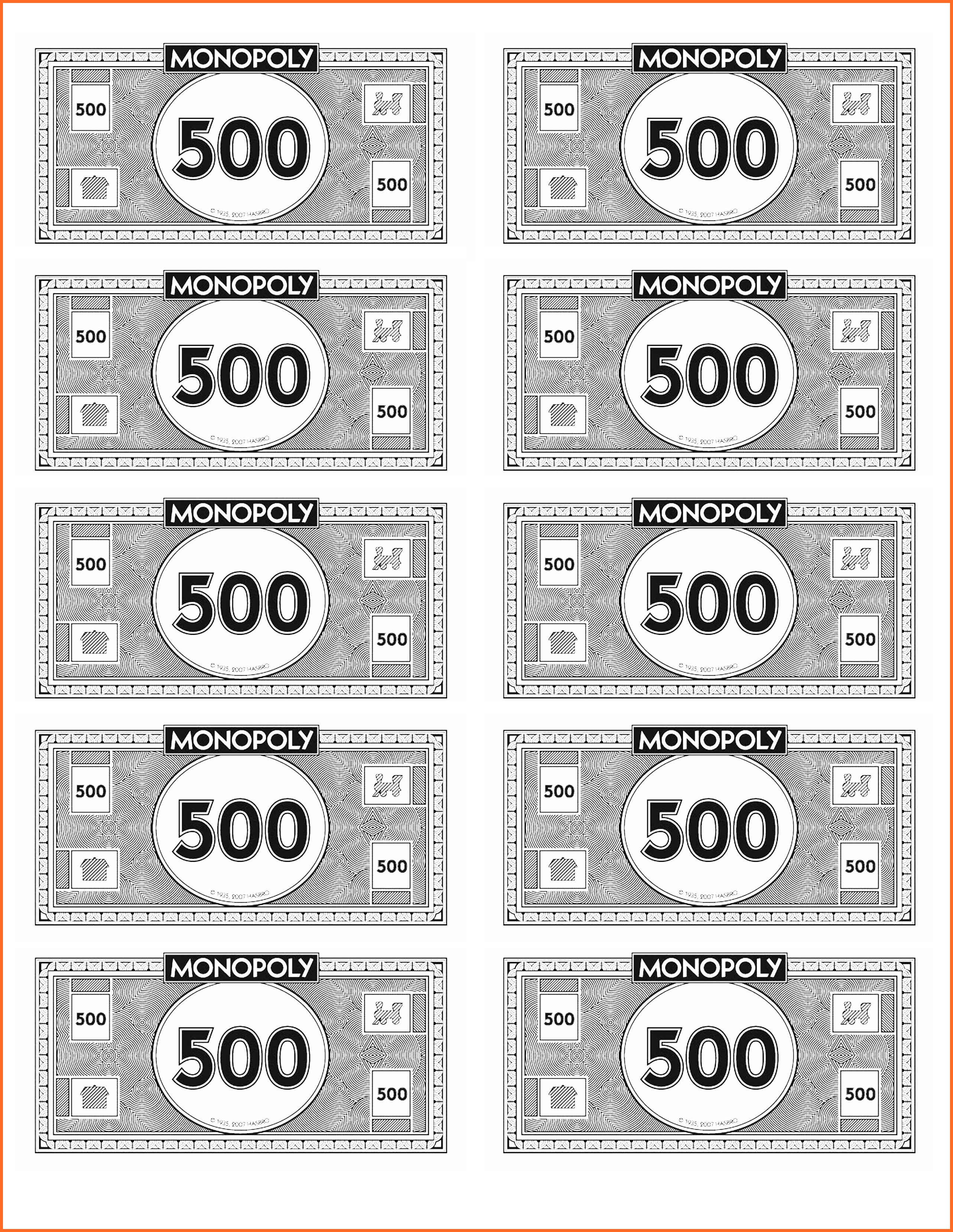 Printable Monopoly Money Printable 360 Degree
