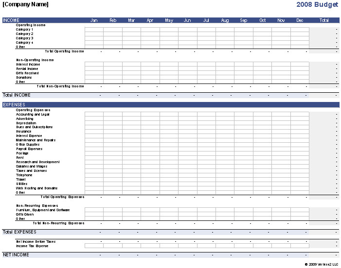 Business Bud Template for Excel Bud your Business