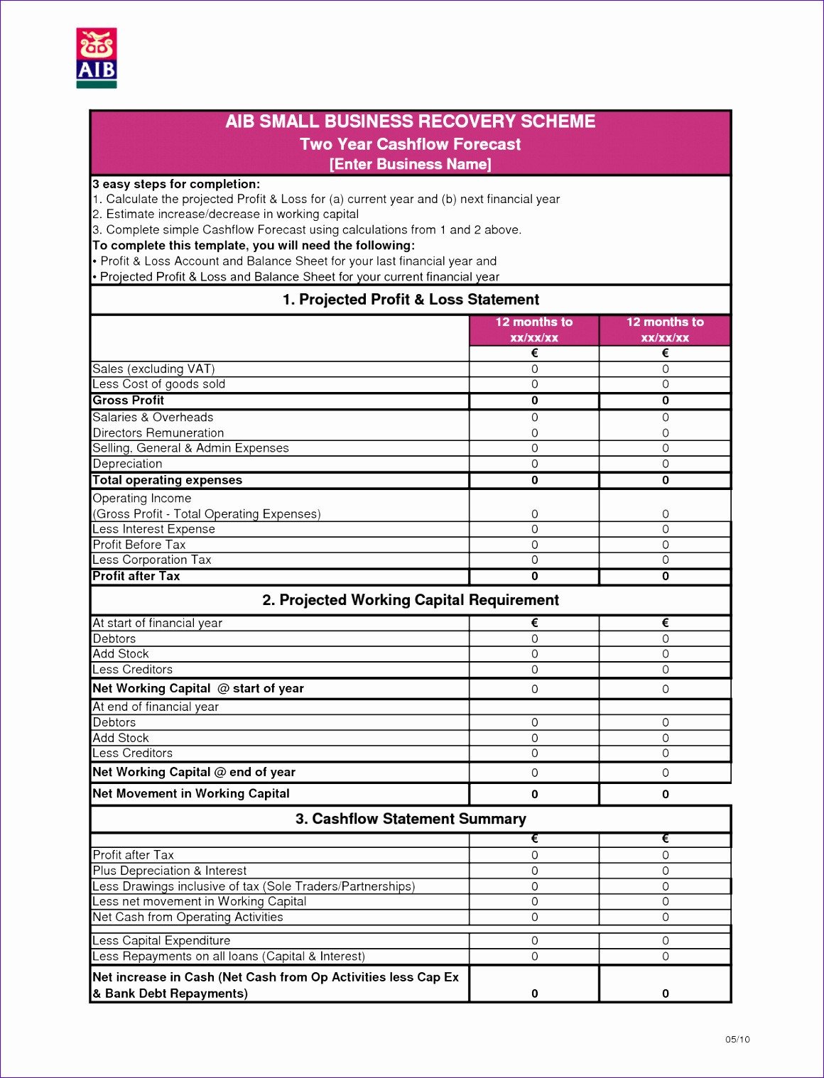5 Monthly Financial Statement Template Excel