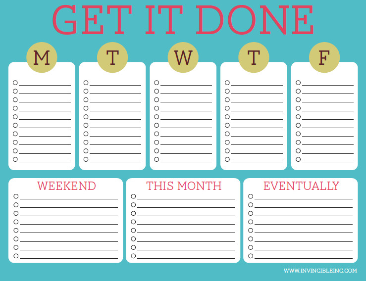 Organization and Time Management Part 2 Make a to do list