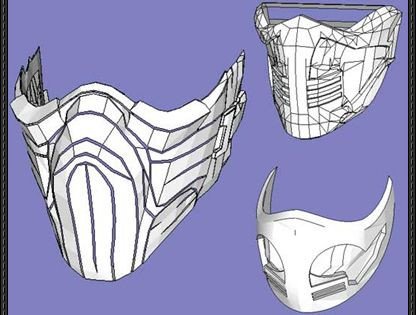 3 Mortal Kombat Mask Papercrafts Free Templates Download
