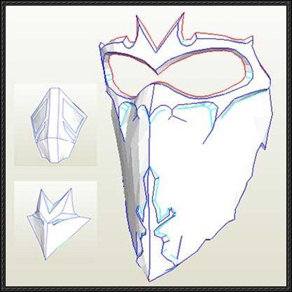 [New Paper Craft] Three Mortal Kombat 9 Mask Papercrafts