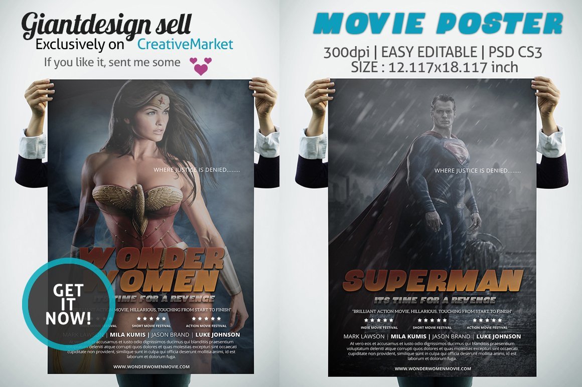Movie Poster Flyer Templates Creative Market