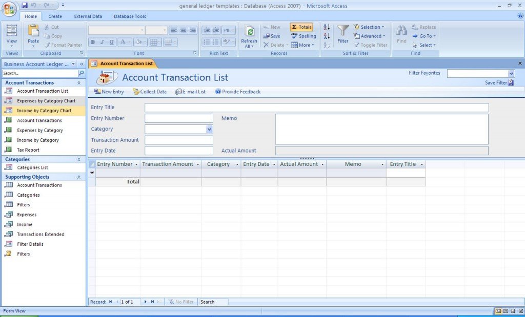 Access Database Templates