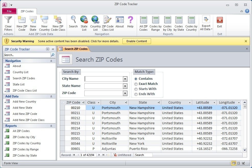 29 of Template Access Database