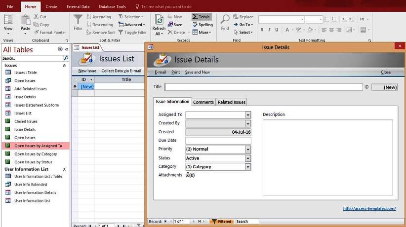 Microsoft Access Templates And Database Examples