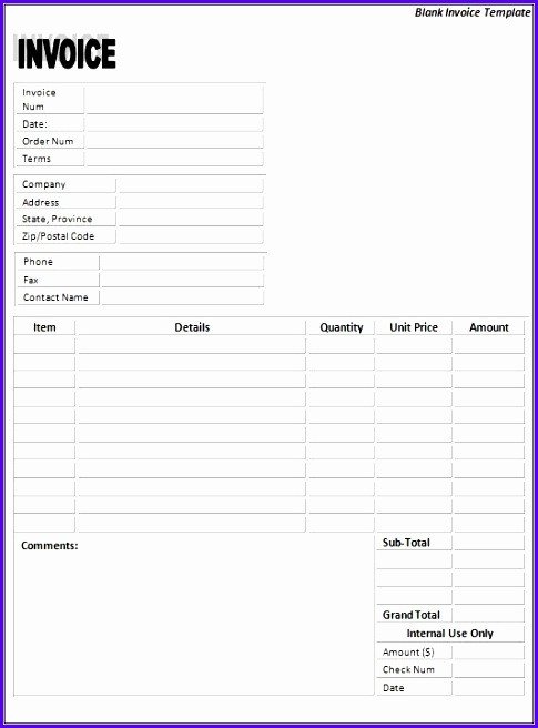 10 Invoice Template Microsoft Excel ExcelTemplates