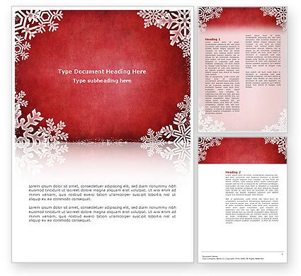 Christmas Theme Flyer Template Background in Microsoft