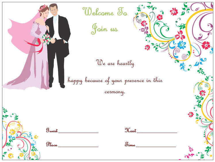 Wedding Invitation Template s Simple and Elegant