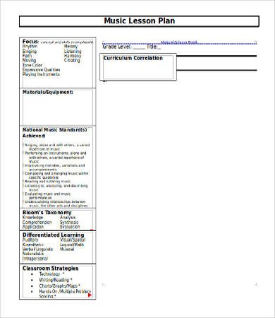 Lesson Plan Template DOC 16 Free Word Documents