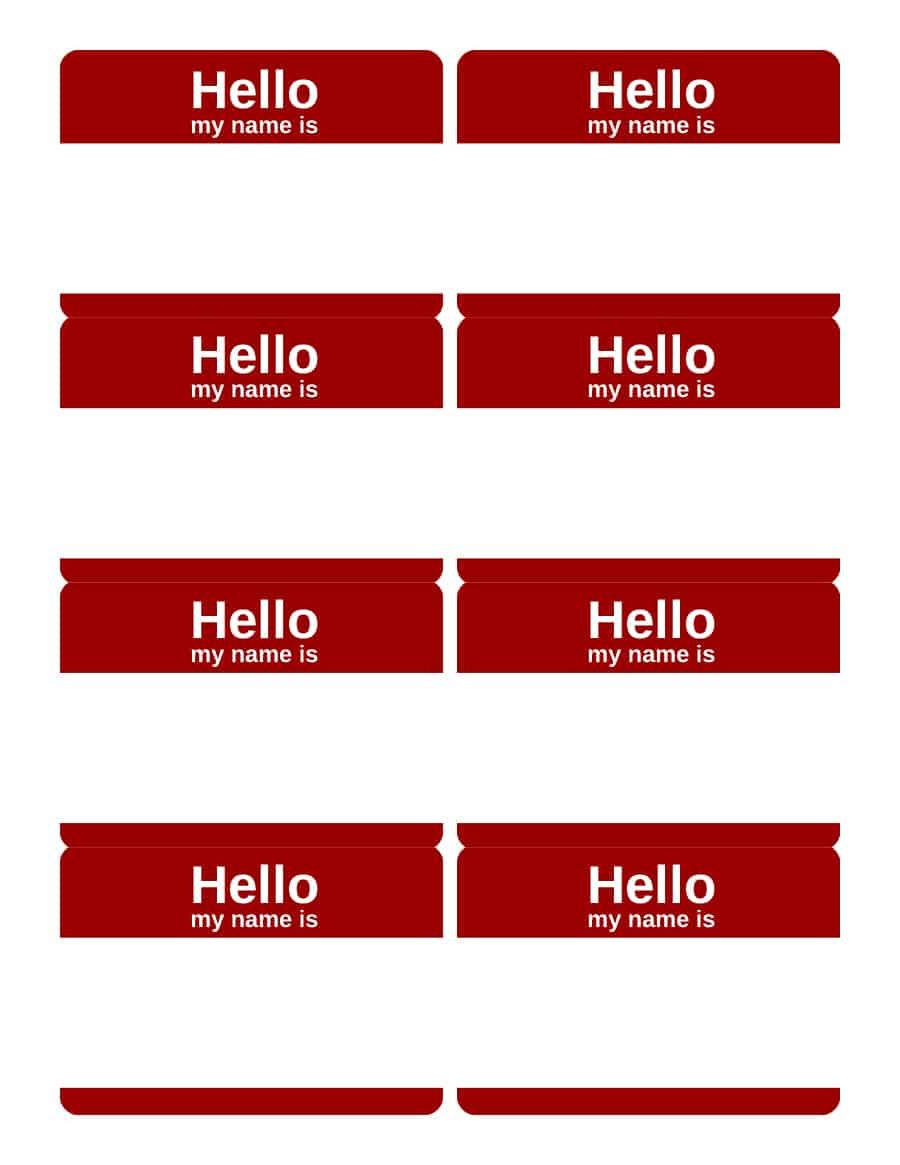 47 Free Name Tag Badge Templates Template Lab