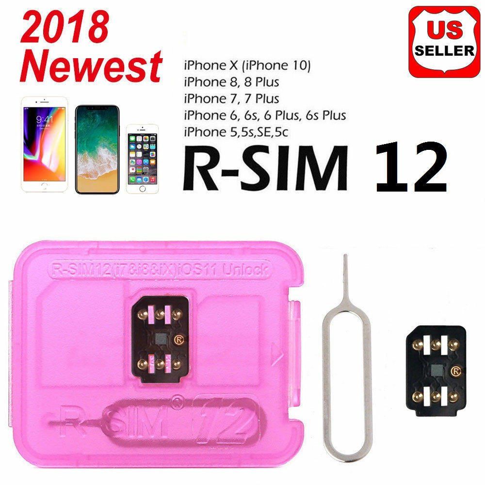 Lot RSIM 12 2018 R SIM Nano Unlock Card Fits iPhone X 8 7