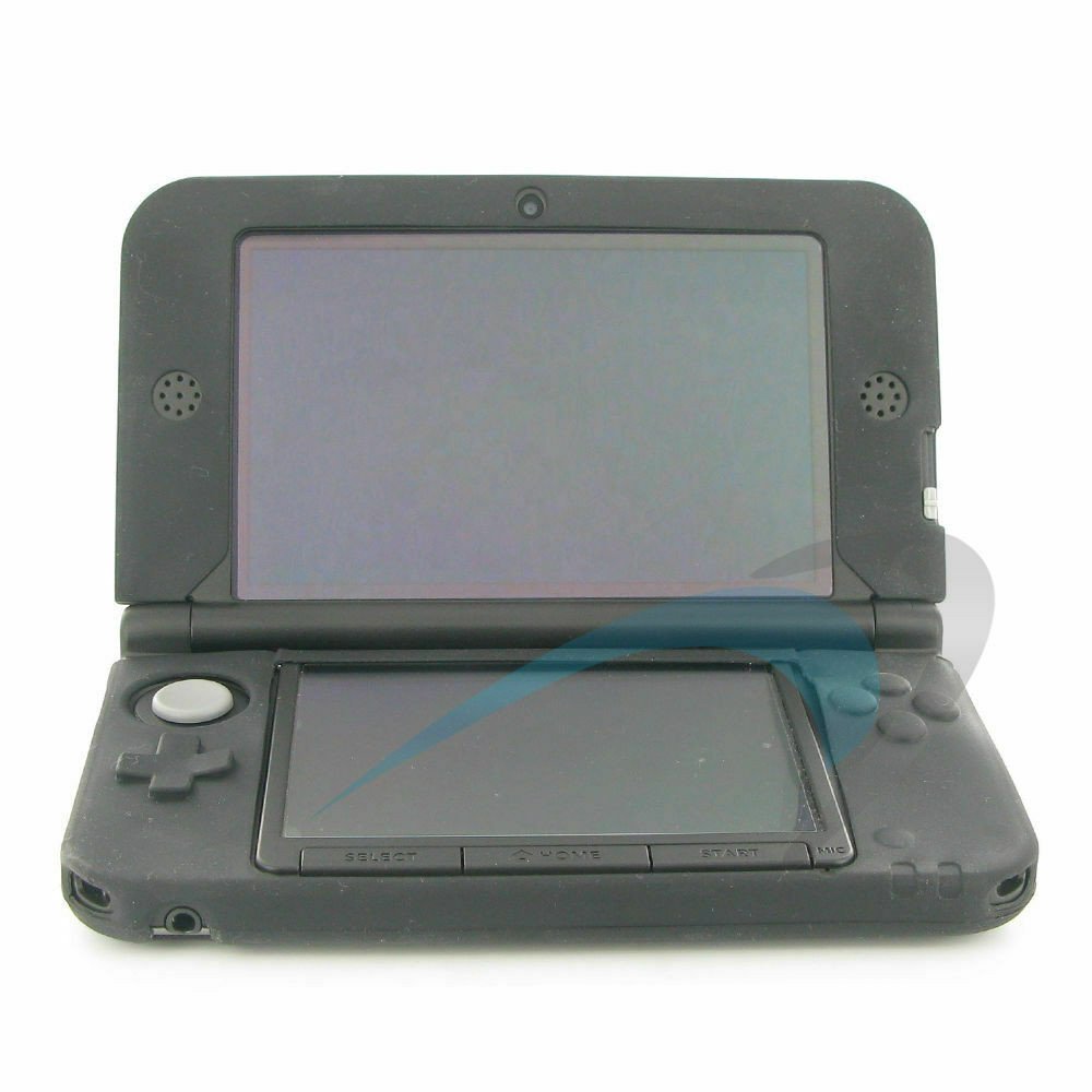 Black Soft Silicone Cover Nintendo 3DS XL LL Protective