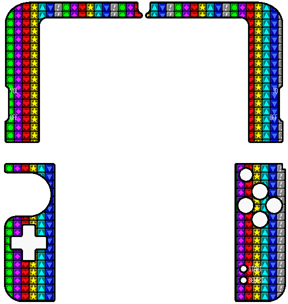 New 3DS XL Puzzle League Skin Inside by TheWolfBunny