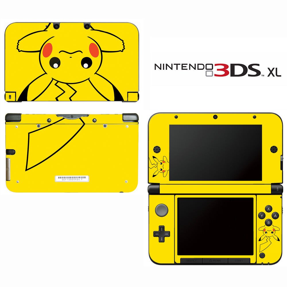 Vinyl Skin Decal Cover for Nintendo 3DS XL LL Pokemon