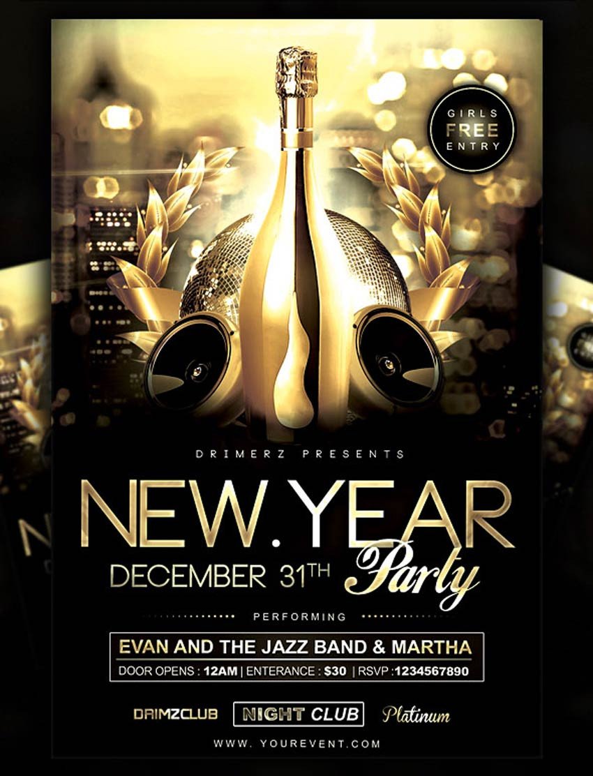 30 Best New Year s Eve Flyers and Invitations