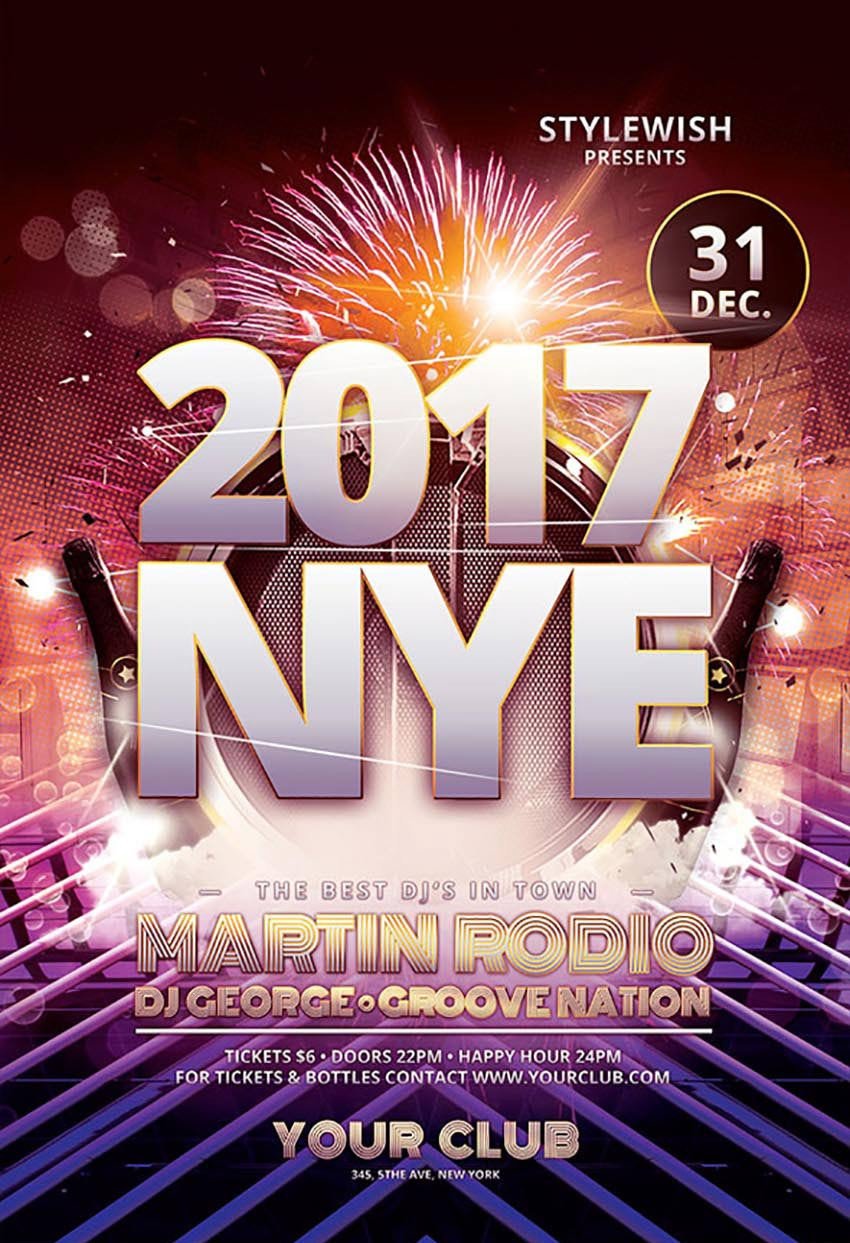 50 Amazing Christmas and New Year s Eve Flyers for the