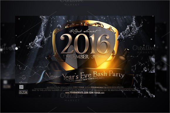 New Year Party Flyer Template 34 Download Documents in