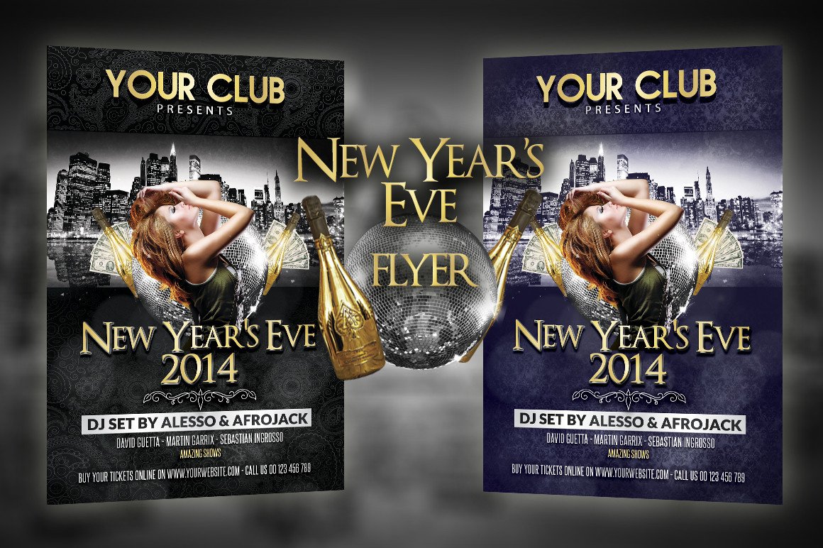 New Year s Eve Party Flyer Flyer Templates on Creative