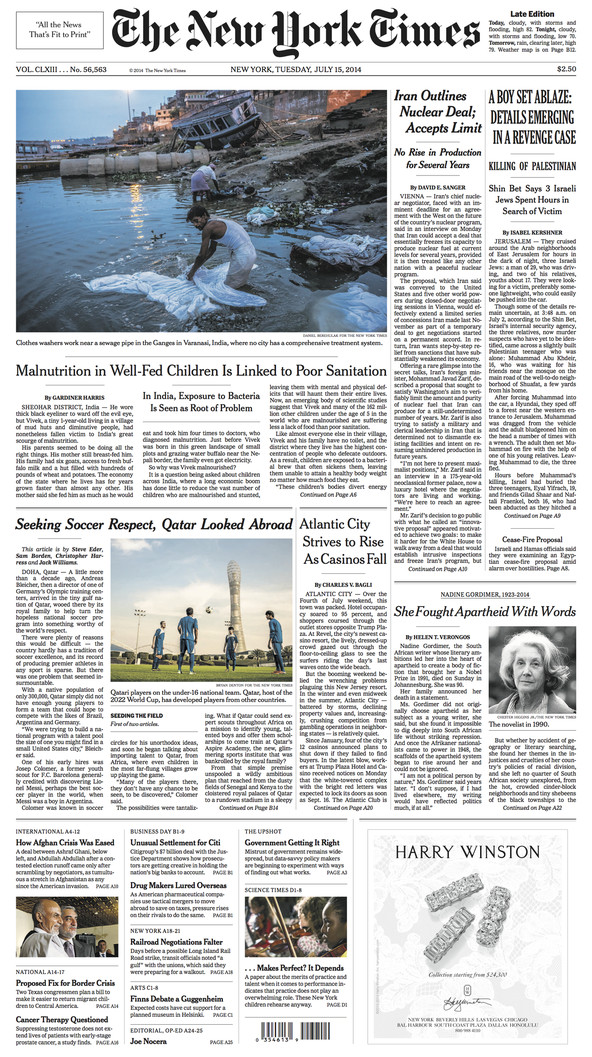 Building the Front Page The New York Times