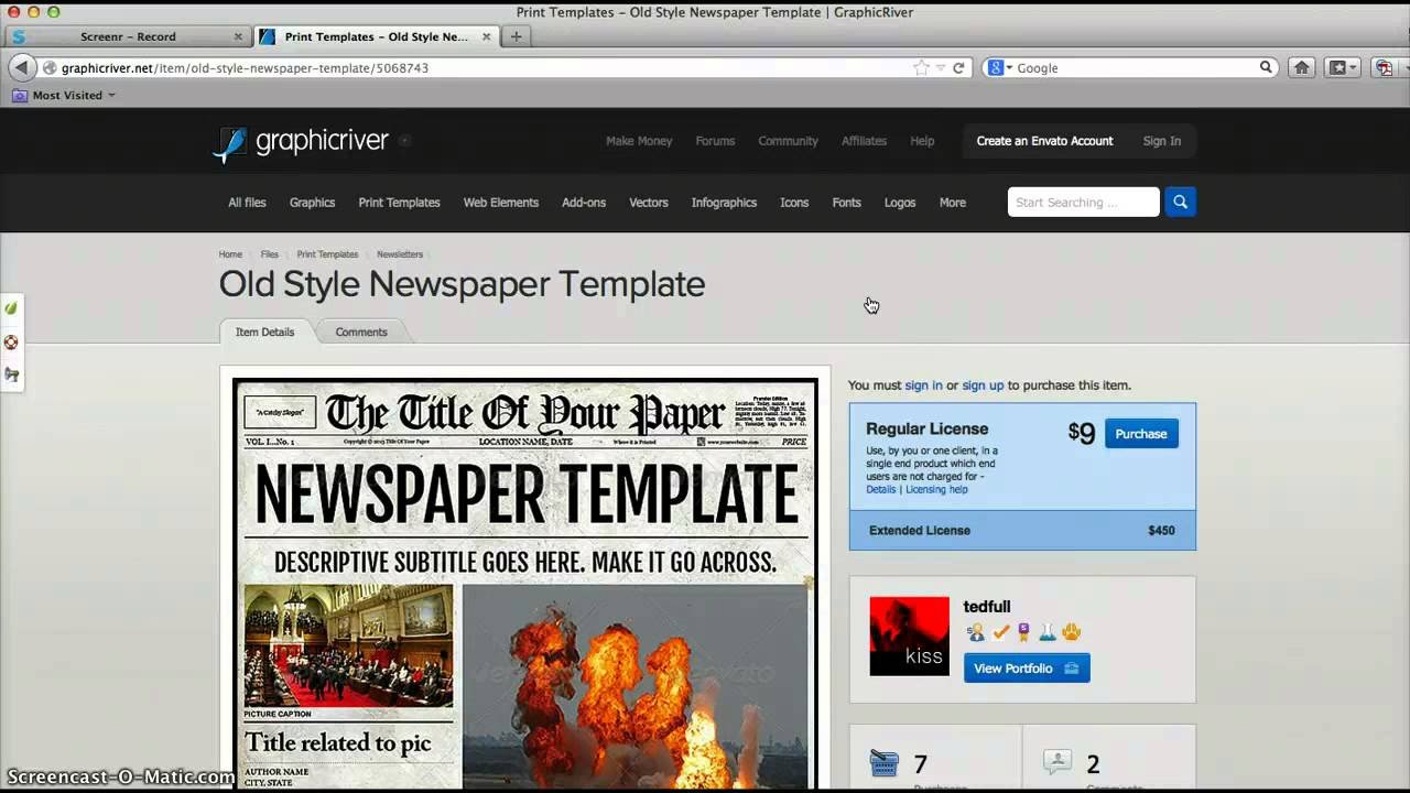 newspaper template for adobe indesign cs6