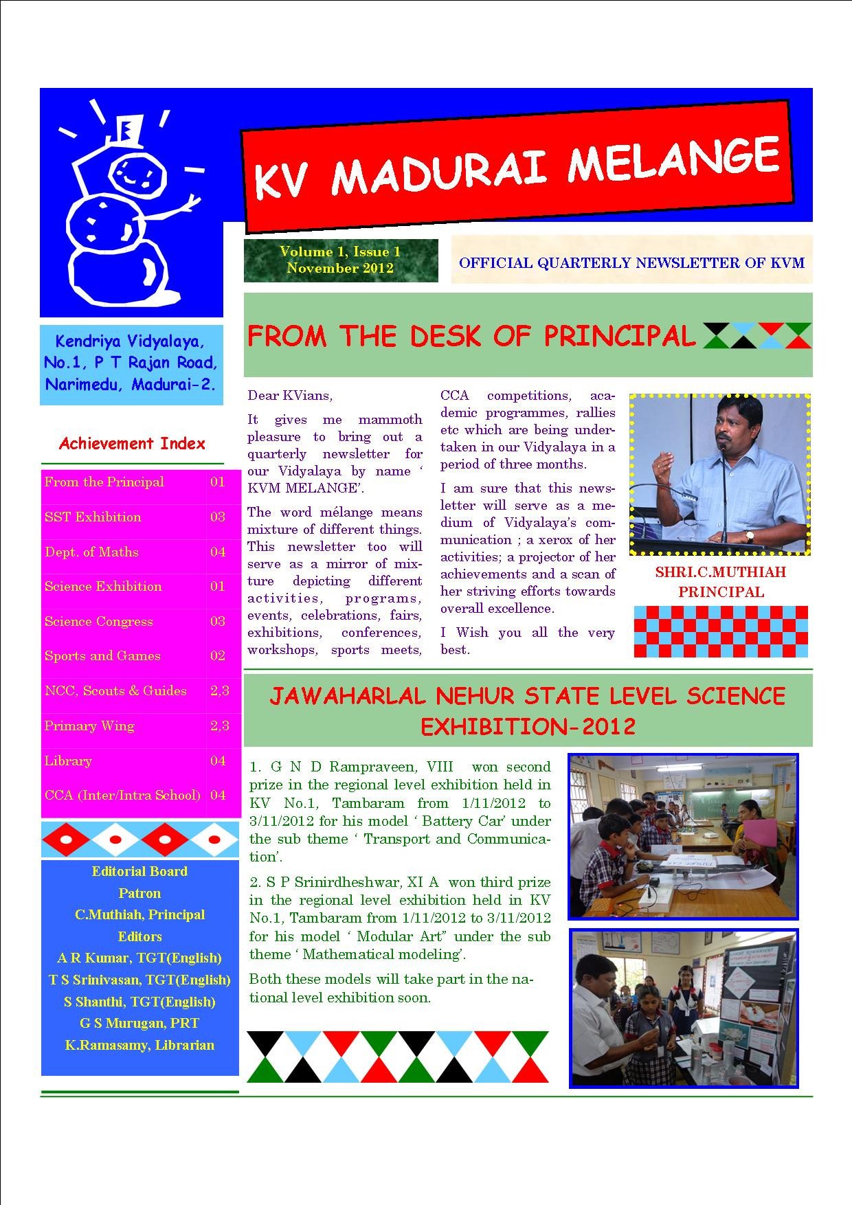 KVM Melange – School Newsletter