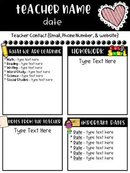 Classroom Newsletter Templates Free by Ginger Snaps