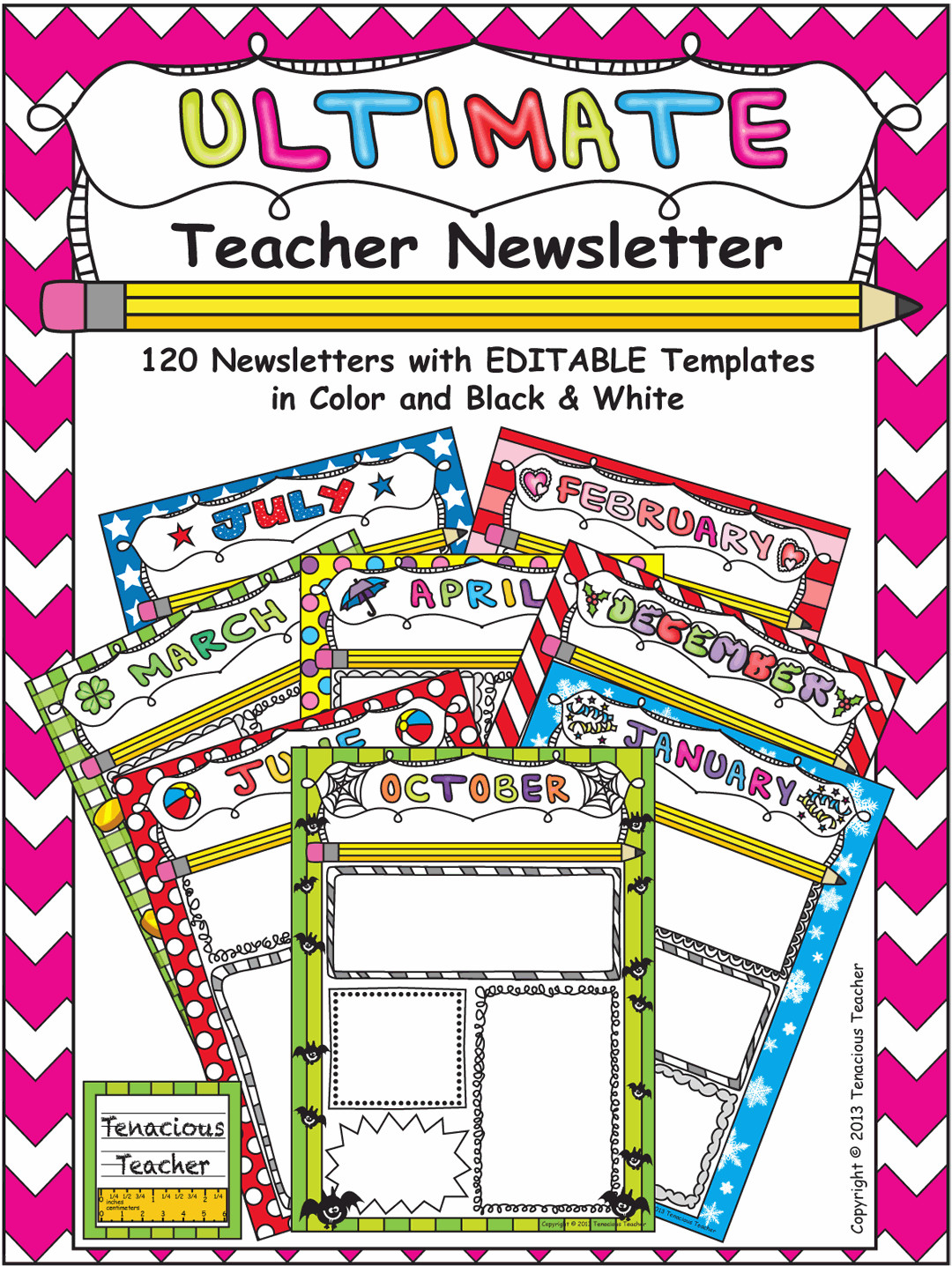 ULTIMATE Teacher Newsletter—120 color and black and white