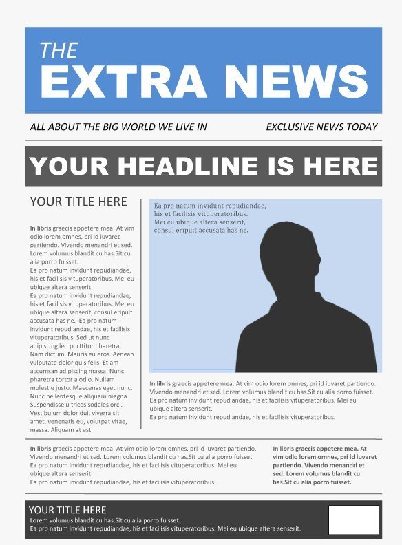 25 Free Google Docs Newspaper And Newsletter Template For