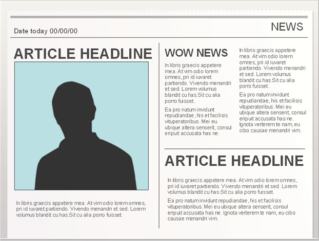 Easy to edit Google Doc editable Newspaper Template To