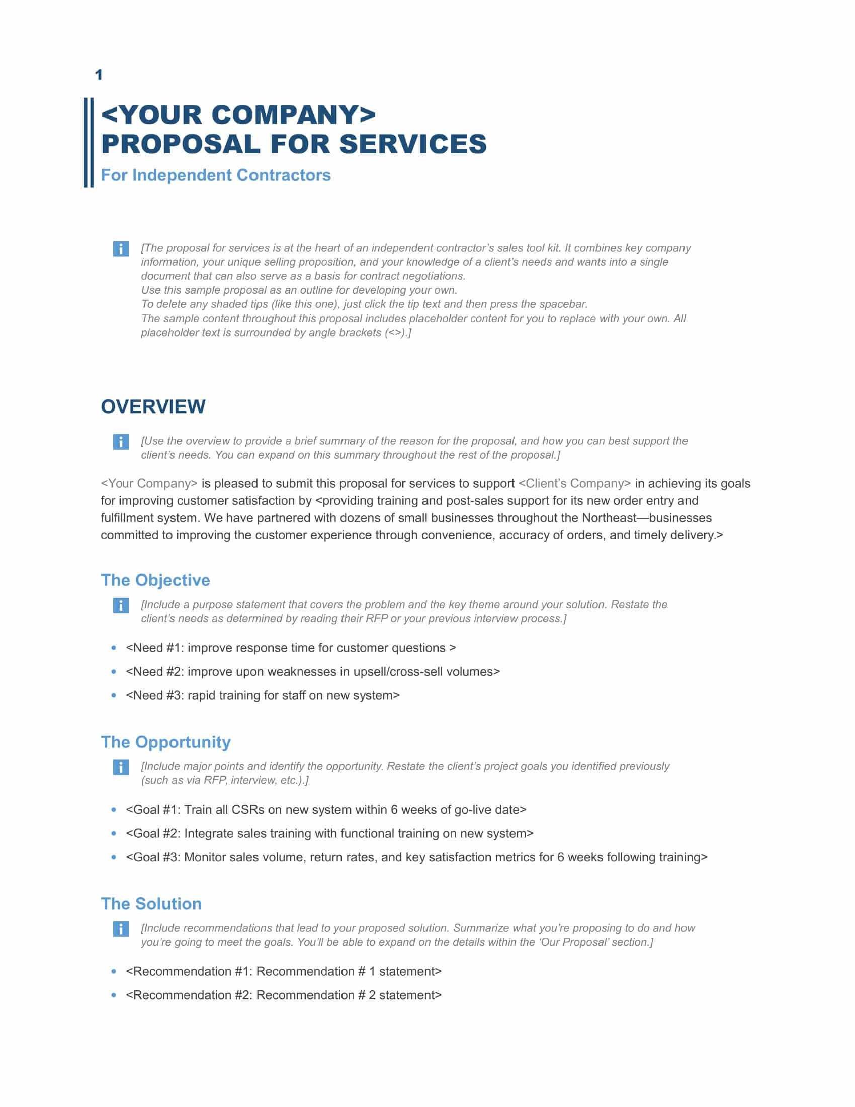Business Proposal Template Download – Best Business